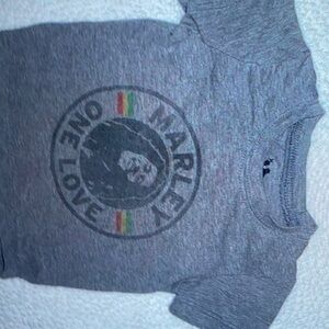 Zion Rootswear Marley one love Gray baby T-Shirt